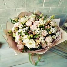 Букет цветов из:  Альстромерии, Розы и Хризантемы #REPLACE_PRED# Абдулино