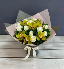 Букет цветов из:  Орхидеи и Розы #REPLACE_PRED# Абдулино