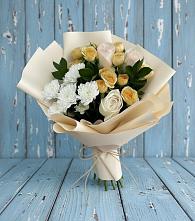 Букет цветов из:  Розы и Хризантемы в Абдулино