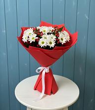 Букет ягоды на снегу в Абдулино Букет цветов из: Хризантемы в Абдулино