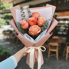 Букет персиковый аромат в Абдулино Букет цветов из: Розы в Абдулино
