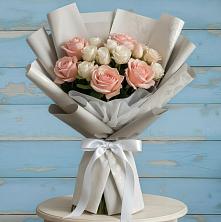 Букет Нежное облако в Абдулино Букет цветов из: Розы в Абдулино